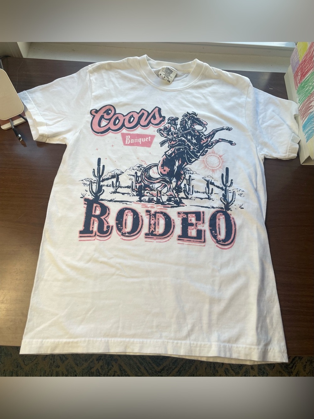 Comfort Colors White Coors Banquet Rodeo Graphic Tee